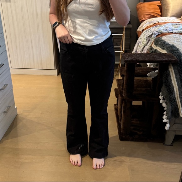Black Flared Jeans - Picture 1 of 5